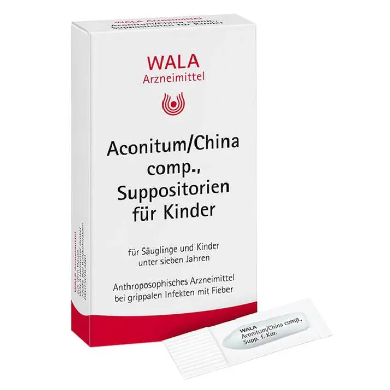Kinder Wala Kinder & Säuglinge-Aconitum / China comp. Suppositorien, 10X1 g