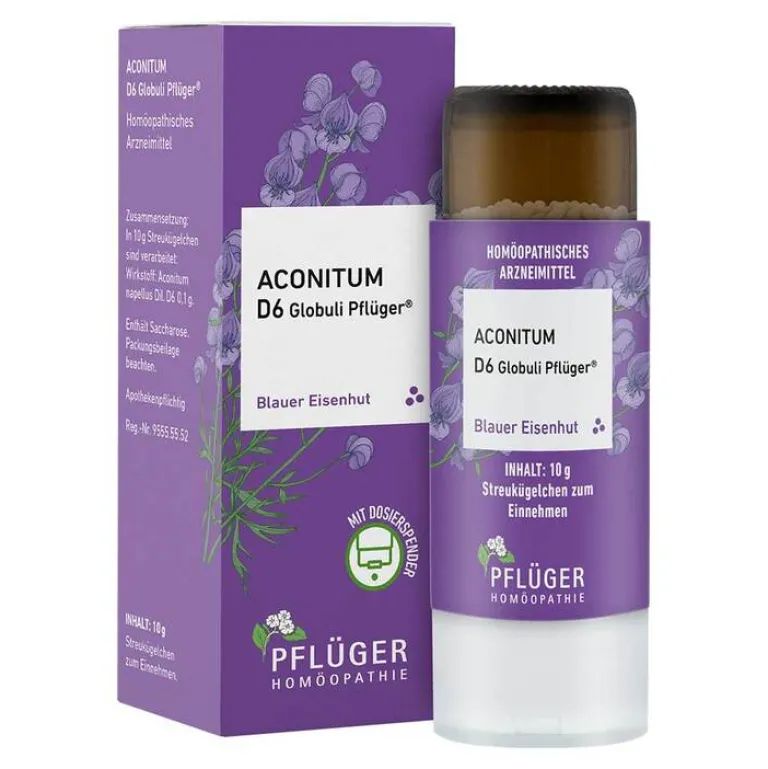 Pflüger A-Aconitum D6 Globuli Dosierspender, 10 g