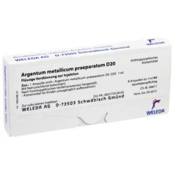 Weleda Erkältung-Argentum metallicum Präparat D 20 Ampullen, 8 St