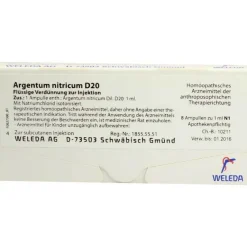 Weleda A-Argentum nitricum D 20 Ampullen, 8X1 ml