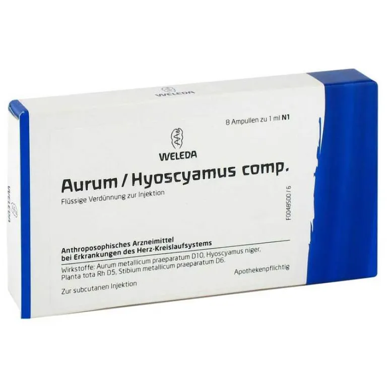Weleda Herz, Kreislauf & Venen-Aurum / Hyoscyamus comp. Ampullen, 8X1 ml
