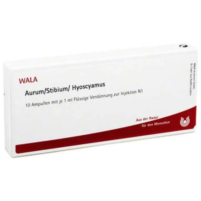 Wala Schlaf & Nerven-Aurum / Stibium / Hyoscyamus Ampullen, 10X1 ml
