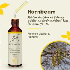 Original Bachblüten Bachblütentropfen-Bachblüten Nr. 17 Hornbeam Tropfen, 20 ml