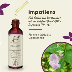Original Bachblüten Bachblütentropfen-Bachblüten Nr. 18 Impatiens Tropfen, 20 ml
