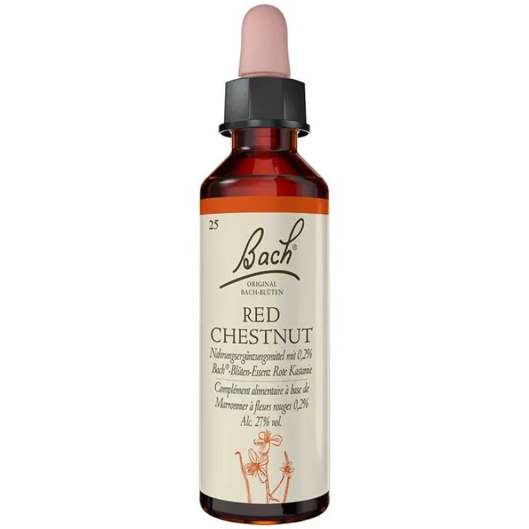 Original Bachblüten Bachblütentropfen-Bachblüten Nr. 25 Red Chestnut Tropfen, 20 ml
