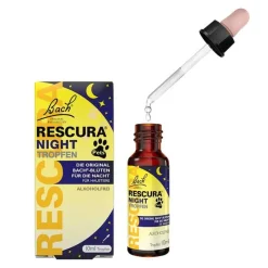 Rescura Bachblütentropfen|Bachblüten Für Tiere-Bachblüten Original Night Pets Tropfen alkoholfrei , 10 ml