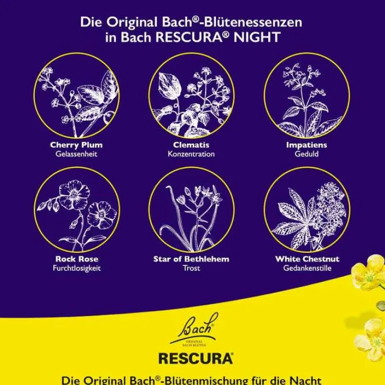 Rescura Bachblütentropfen|Bachblüten Für Tiere-Bachblüten Original Night Pets Tropfen alkoholfrei , 10 ml