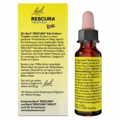Kinder Rescura Bachblüten Für Kinder-Bachblüten Original Kids Tropfen Erdbeer alkoholfrei, 10 ml