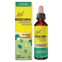 Rescura Bachblütentropfen-Bachblüten Original Tropfen alkoholfrei Apfel Minze, 20 ml