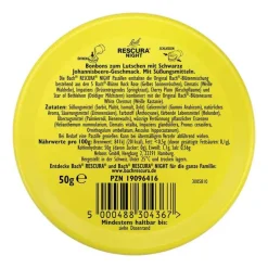Rescura Bachblütentropfen-Bachblüten Original Night Pastillen schwarze Johannisbeere, 50 g