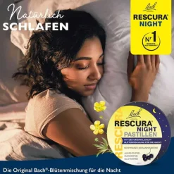 Rescura Bachblütentropfen-Bachblüten Original Night Pastillen schwarze Johannisbeere, 50 g