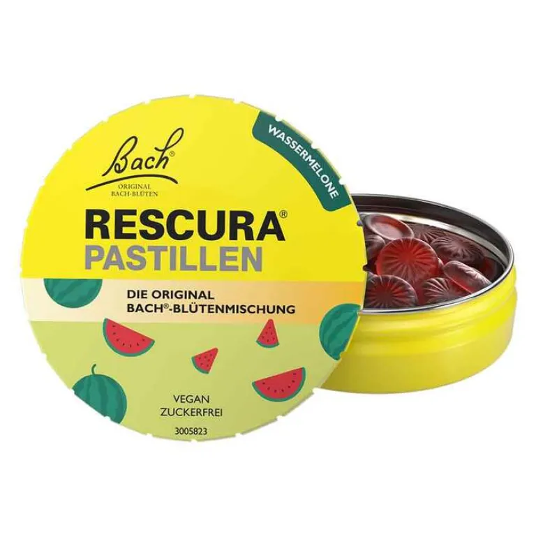 Rescura Bachblütentropfen-Bachblüten Original Pastillen Wassermelone, 50 g