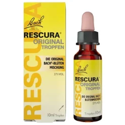 Rescura Bachblütentropfen-Bachblüten Original Tropfen mit Alkohol, 10 ml