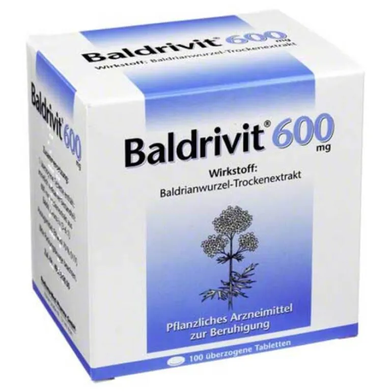 Baldrivit Baldrian|Beruhigungsmittel-600 mg überzogene Tabletten, 100 St