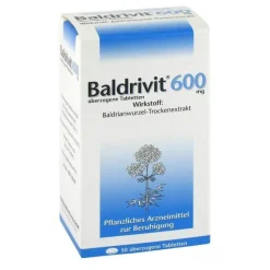 Baldrivit Baldrian|Beruhigungsmittel-600 mg überzogene Tabletten, 50 St