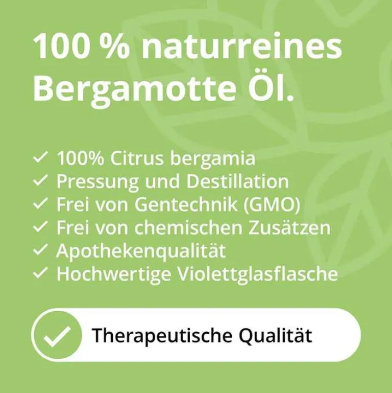 Casida Aromatische Düfte-Bergamotte Öl naturrein ätherisch, 10 ml
