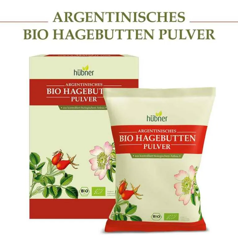 Hübner Naturarzneimittel Hagebuttenpulver|Sonstige Bio Produkte-Bio Hagebutten Pulver, 250 g