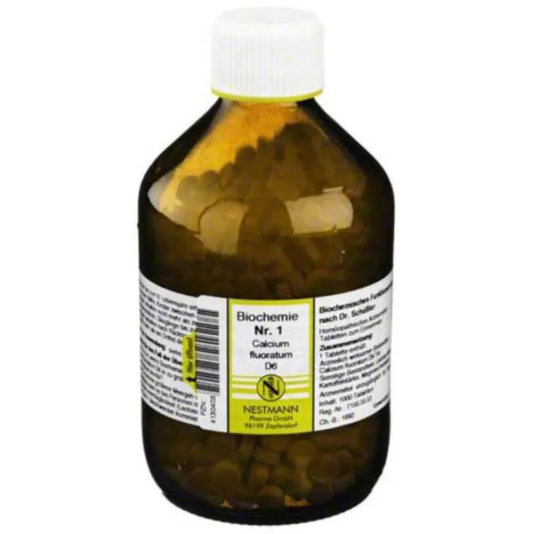 Nestmann Salze 1-12|D 6-Biochemie 1 Calcium fluoratum D 6 Tabletten, 1000 St