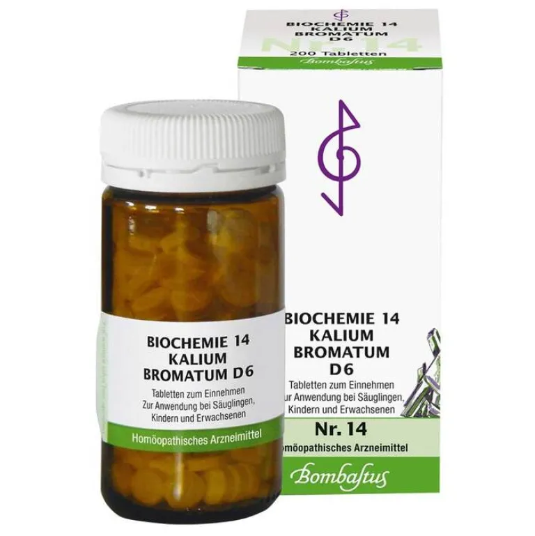 Bombastus Salze 13-24-Biochemie 14 Kalium bromatum D 6 Tabletten, 200 St