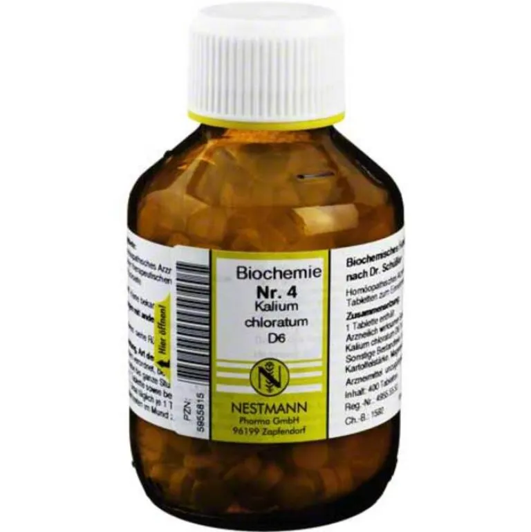 Nestmann Salze 1-12|D 6-Biochemie 4 Kalium chloratum D 6 Tabletten, 400 St