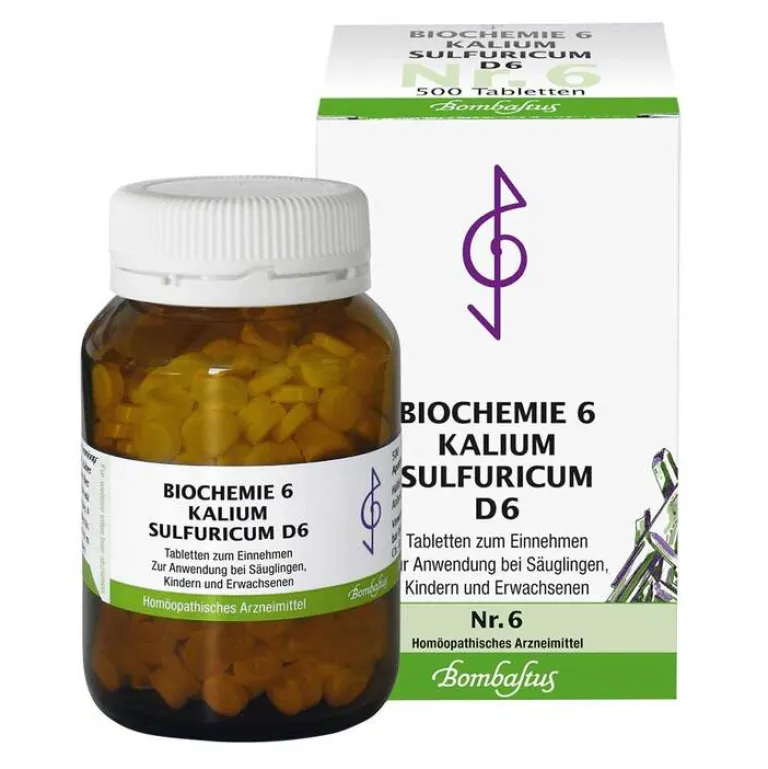 Bombastus Salze 1-12|D 6-Biochemie 6 Kalium sulfuricum D 6 Tabletten, 500 St