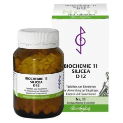 Bombastus Salze 1-12-Biochemie 11 Silicea D 12 Tabletten, 500 St