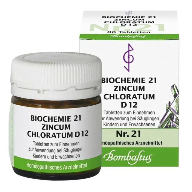 Bombastus Salze 13-24-Biochemie 21 Zincum chloratum D 12 Tabletten, 80 St