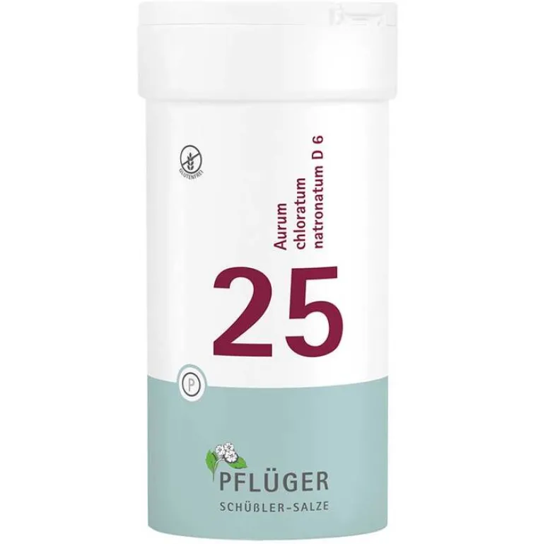 Pflüger Salze 25 - 36-Biochemie 25 Aurum chloratum Natrium D 6 Tabletten, 400 St