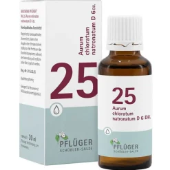 Pflüger Salze Als Tropfen|Salze 25 - 36-Biochemie 25 Aurum chloratum Natrium D 6 Tropfen, 30 ml