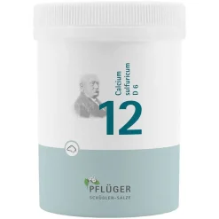 D 6|Salze 1-12-Biochemie Pflüger 12 Calcium sulfuricum D 6 Pulver, 250 g