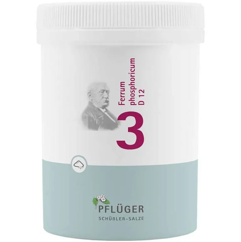 Pflüger Salze 1-12-Biochemie 3 Ferrum phosphoricum D 12 Pulver, 250 g
