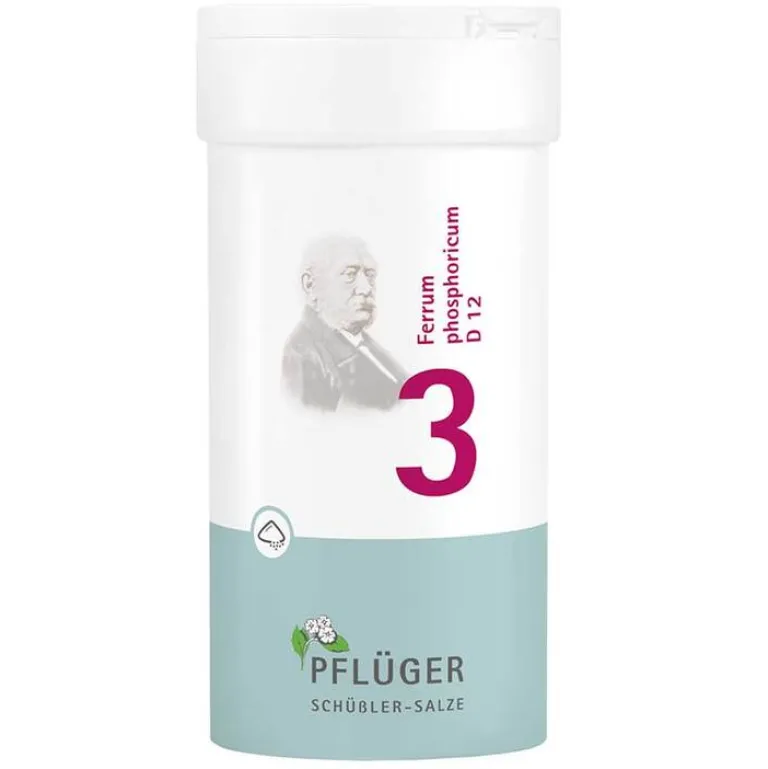 Pflüger Salze 1-12-Biochemie 3 Ferrum phosphoricum D 12 Pulver , 100 g