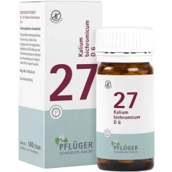 Pflüger Salze 25 - 36-Biochemie 27 Kalium bichromicum D 6 Tabletten, 100 St
