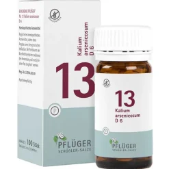 Pflüger Salze 13-24|Salze 1-12-Biochemie 13 Kalium arsenic.D 6 Tabletten, 100 St