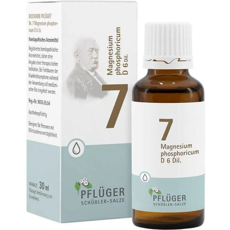 Pflüger Salze Als Tropfen|Salze 1-12-Biochemie 7 Magnesium phosphoricum D 6 Tropfen, 30 ml