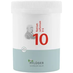 D 6|Salze 1-12-Biochemie Pflüger 10 Natrium sulfuricum D 6 Pulver, 250 g