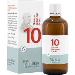 Pflüger Salze Als Tropfen|Salze 1-12-Biochemie 10 Natrium sulfuricum D 6 Tropfen, 100 ml