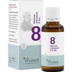 Pflüger Salze Als Tropfen|Salze 1-12-Biochemie 8 Natrium chloratum D 6 Tropfen, 30 ml