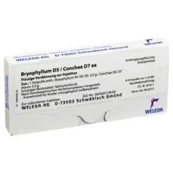 Weleda Schlaf & Nerven-Bryophyllum D 5 / Conchae D 7 Ampullen, 8X1 ml