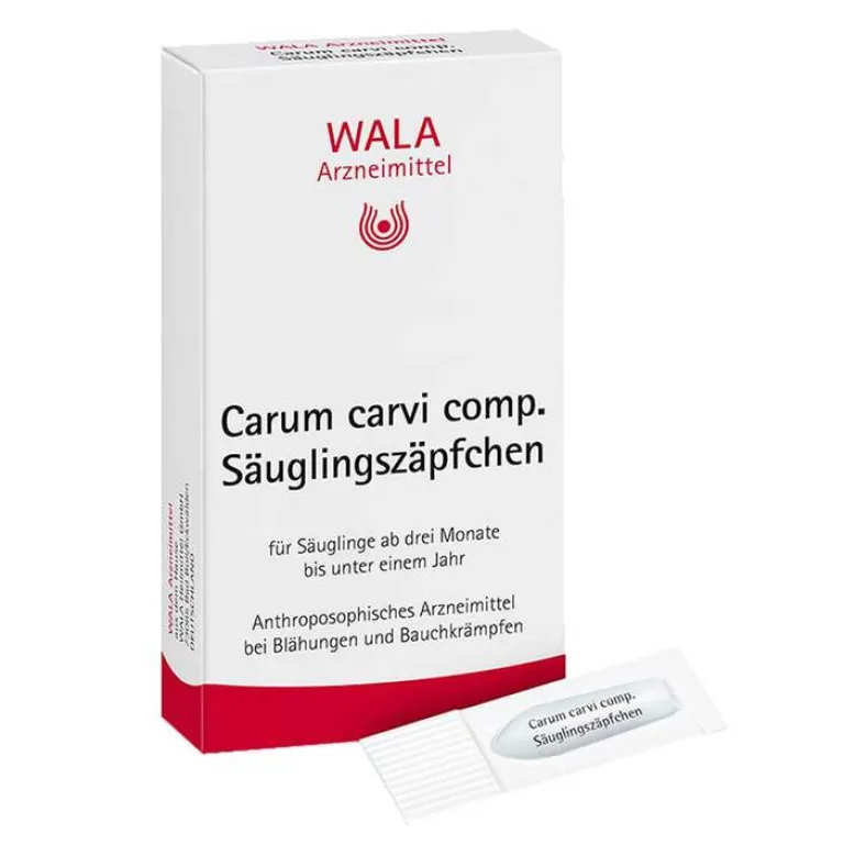 Kinder Wala Magen & Darm|Mittel Gegen Blähungen-Carum Carvi comp.Säuglingszäpfchen, 10X1 g