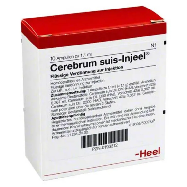 Injeel Heel-Cerebrum Suis Ampullen, 10 St
