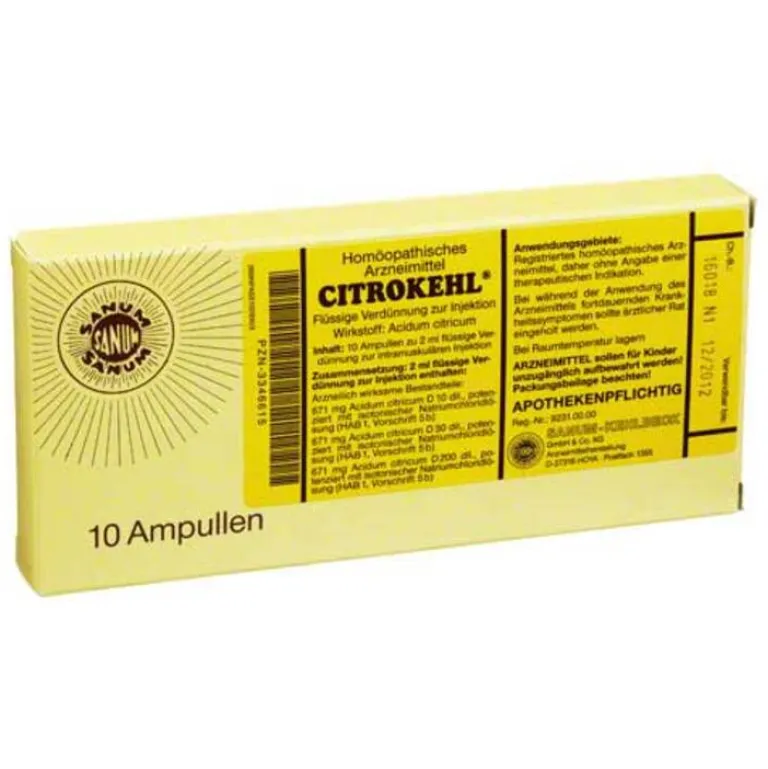 Citrokehl Sanum Kehlbeck-Ampullen, 10X2 ml