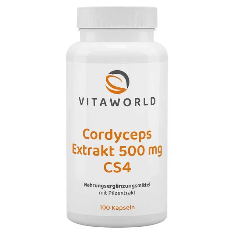 Vitaworld Cordyceps-Cordyceps Extrakt 500 mg Kapseln, 100 St