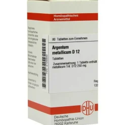 DHU A-Argentum metallicum D 12 Tabletten, 80 St