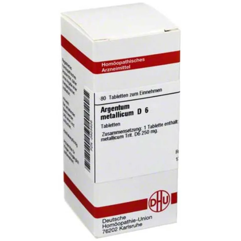 DHU A-Argentum metallicum D 6 Tabletten, 80 St