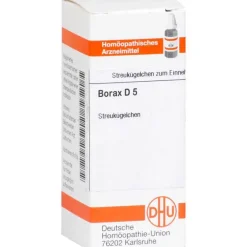 B|B-DHU Borax D 5 Globuli, 10 g