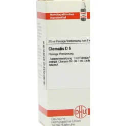 DHU C-Clematis D 6 Dilution, 20 ml