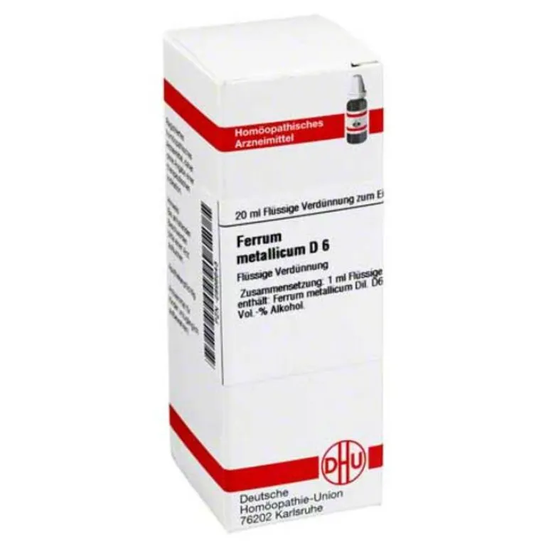 F-DHU Ferrum metallicum D 6 Dilution, 20 ml