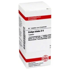 G-DHU Ginkgo biloba D 6 Tabletten, 80 St