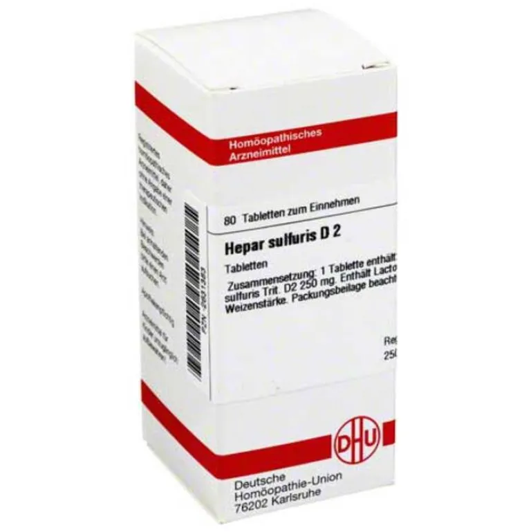 DHU H-Hepar sulfuris D 2 Tabletten, 80 St